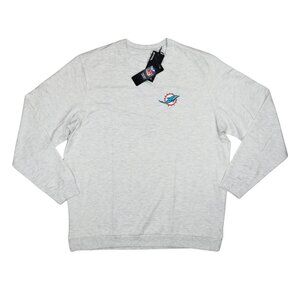 Miami Dolphins NFL Football Antigua Crew Neck Lightweight Men's Sweatshirt NWT
